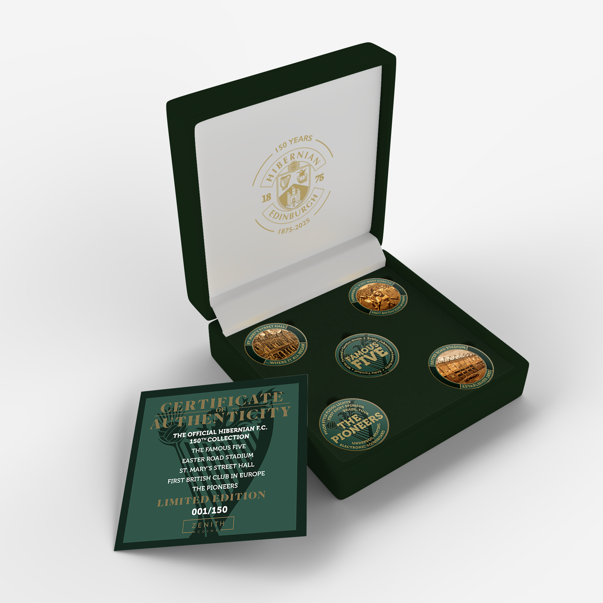 PRE-ORDER NOW - Hibernian FC 150th Anniversary - Official Coin Collection