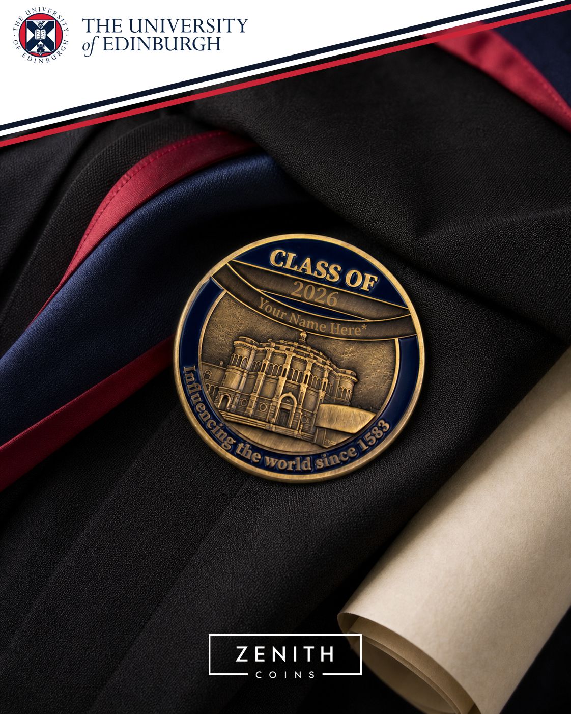 The University of Edinburgh Graduation Coin