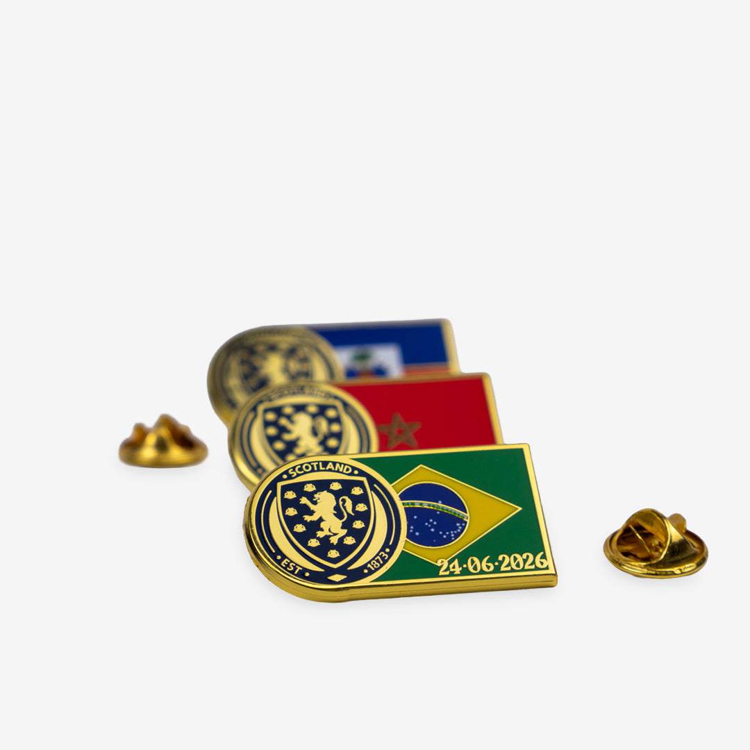 Scotland Group C Scorecard Pin Badge Collection