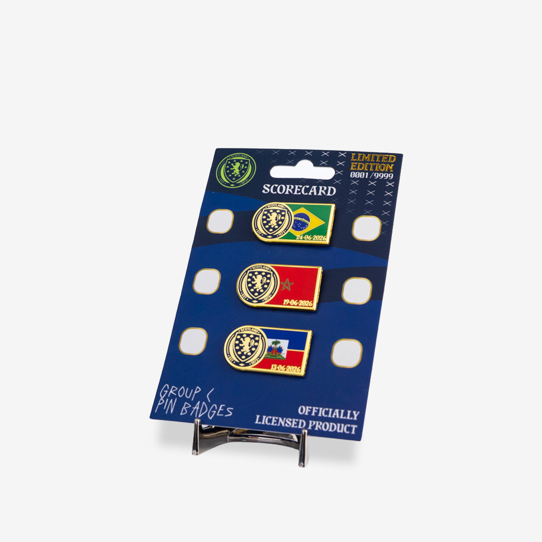 Scotland Group C Scorecard Pin Badge Collection