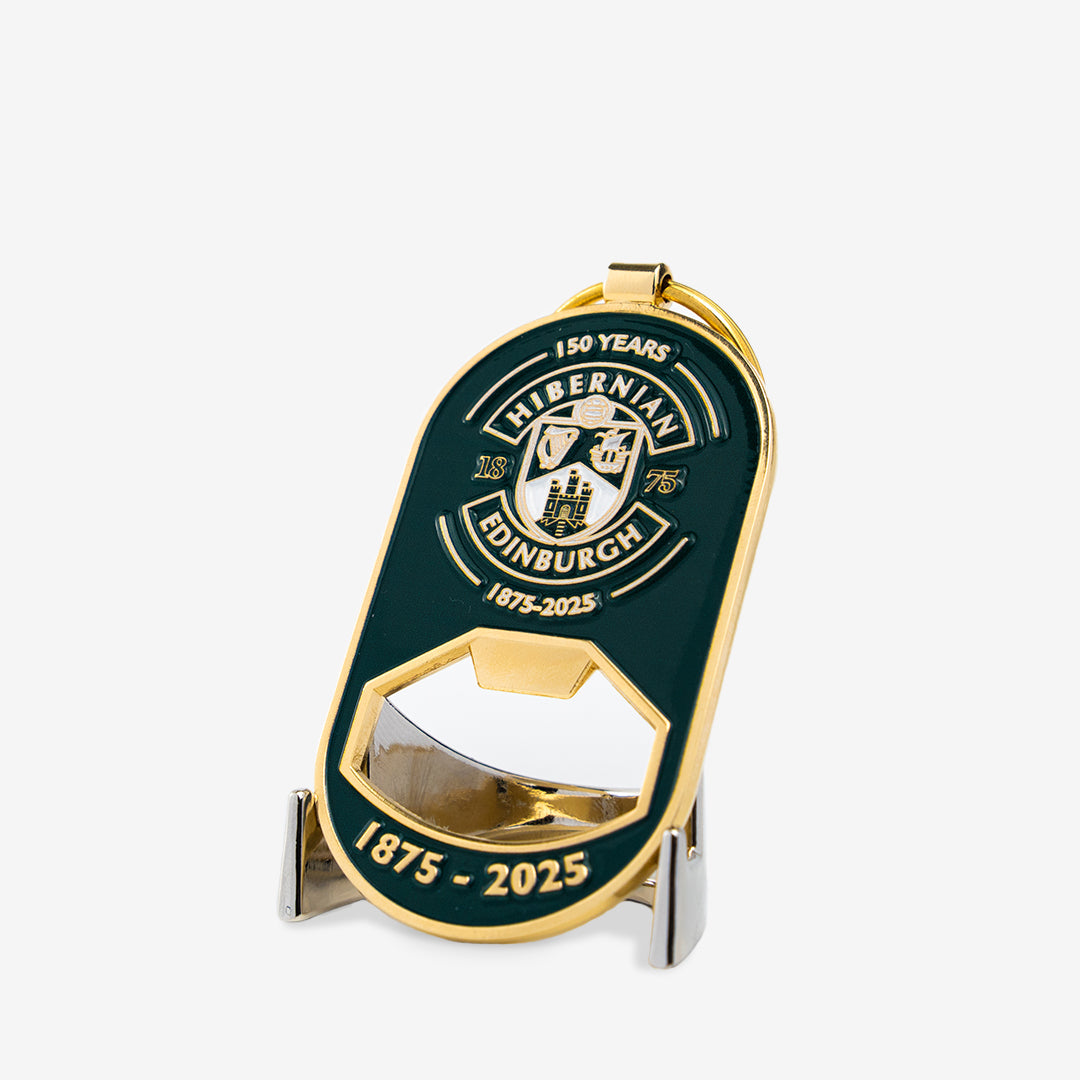 Hibernian FC 150th Anniversary Bottle Opener Keyring