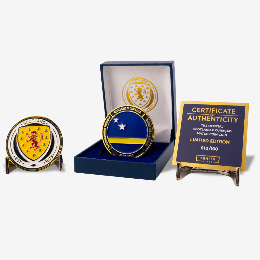 Scotland V Curaçao 2026 Friendly - Official Match Coin