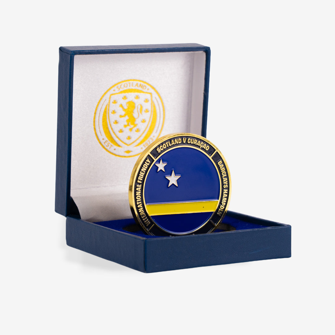 Scotland V Curaçao 2026 Friendly - Official Match Coin