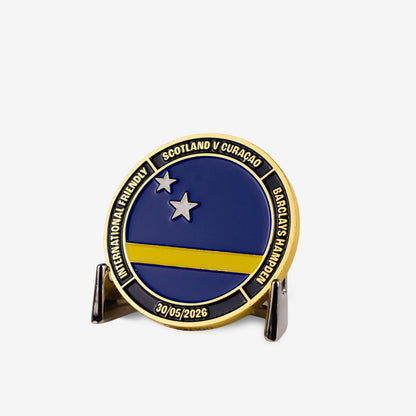 Scotland V Curaçao 2026 Friendly - Official Match Coin